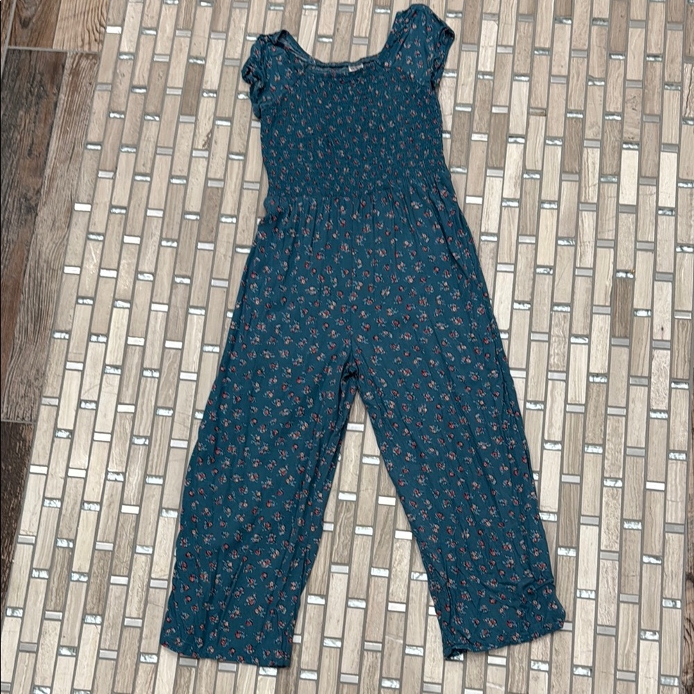 Old Navy Kids One Piece - Blue with Pink Floral